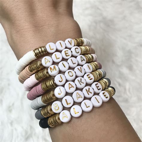 bracelets with names on them